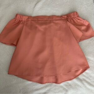 Missguided Pink Off the Shoulder Top